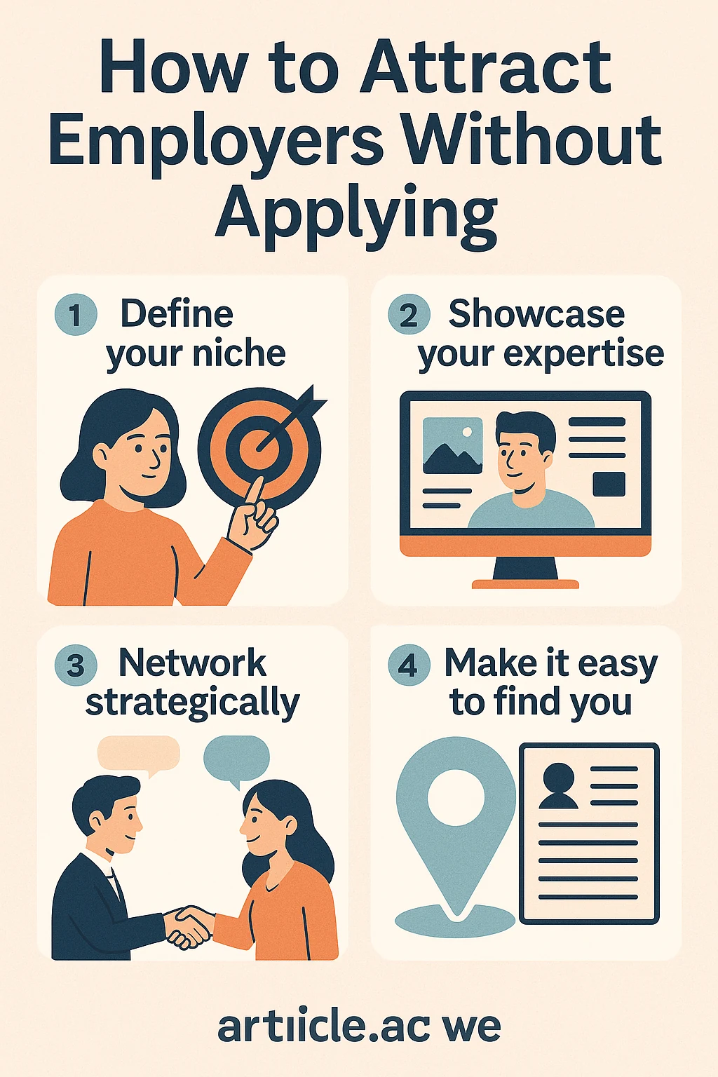 Candidate preparing for a job interview with notes and a laptop, checklist and conversation bubbles